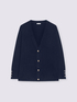 Cardigan scollo a V con bottoni image number 4