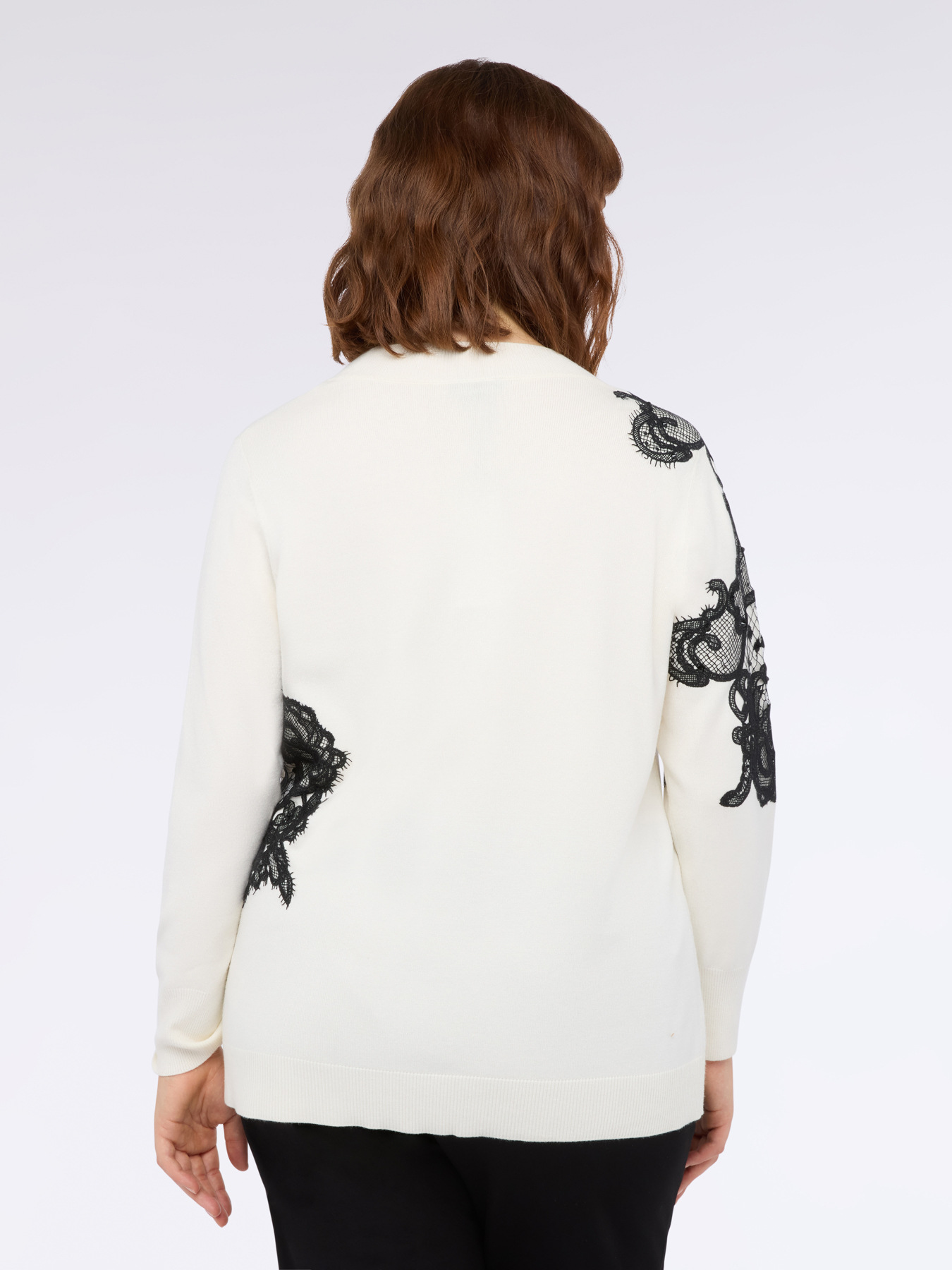 Maglia con dettagli in pizzo image number 2