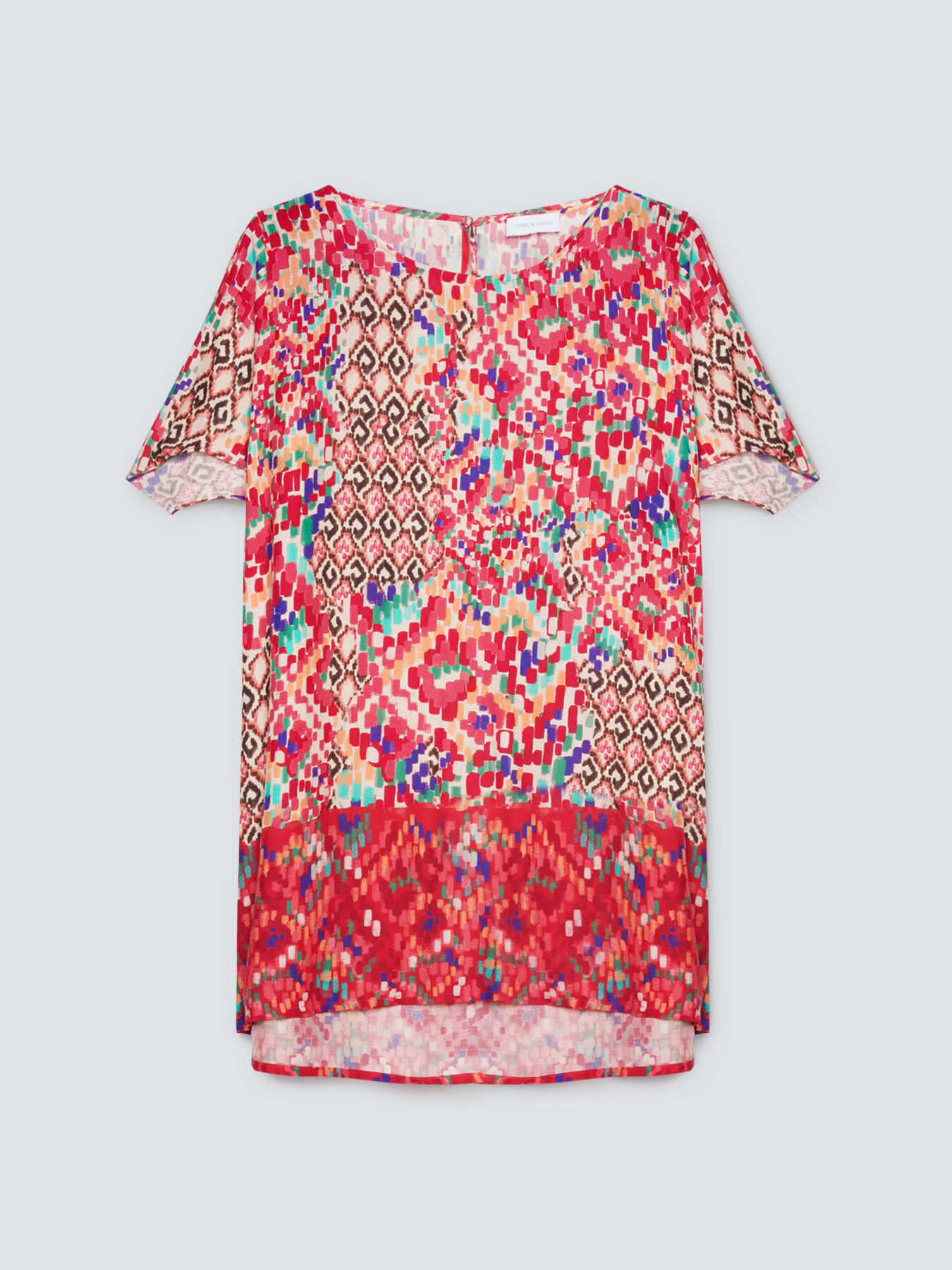 Blusa dalla stampa ikat image number 3
