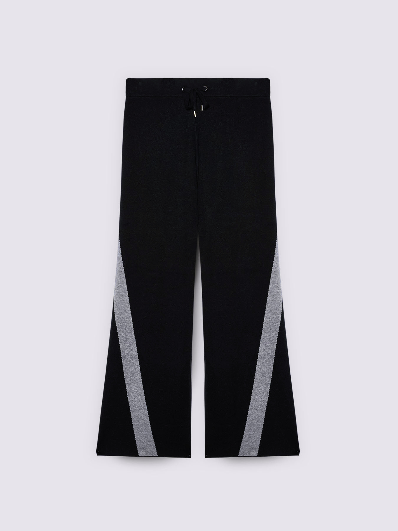 Pantaloni flare in maglia misto viscosa image number 4