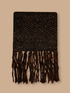 Bufanda bicolor con pequeñas lentejuelas image number 0