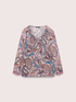 Bluse aus Georgette mit Print und Volants image number 4