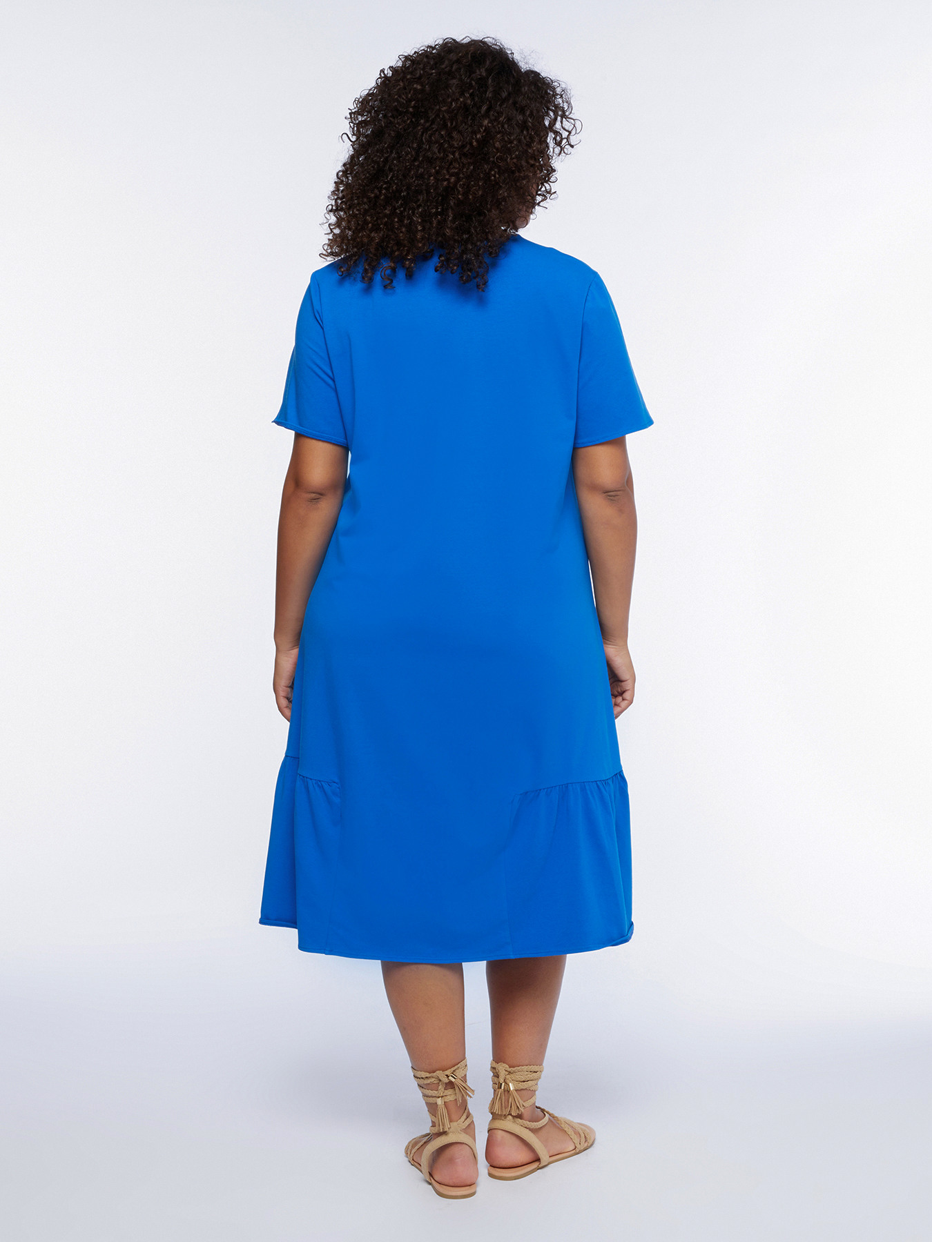 Robe en jersey avec volants image number 1