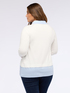 Zweistoffiger Pullover mit Jeanstaschen image number 1