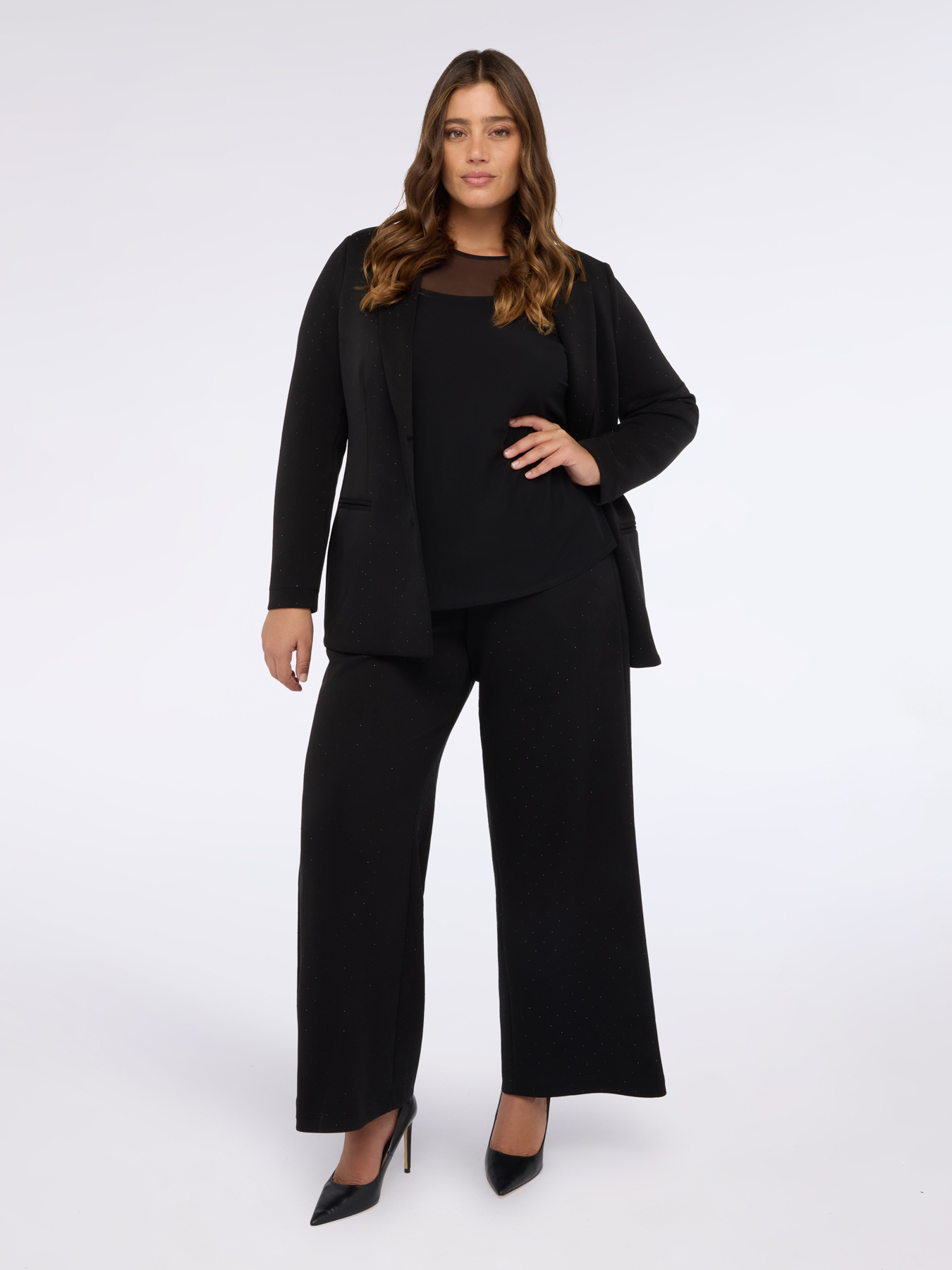 Milano stitch blazer studded with light spots image number 3