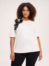 Jersey T-shirt with jewel bow image number 0