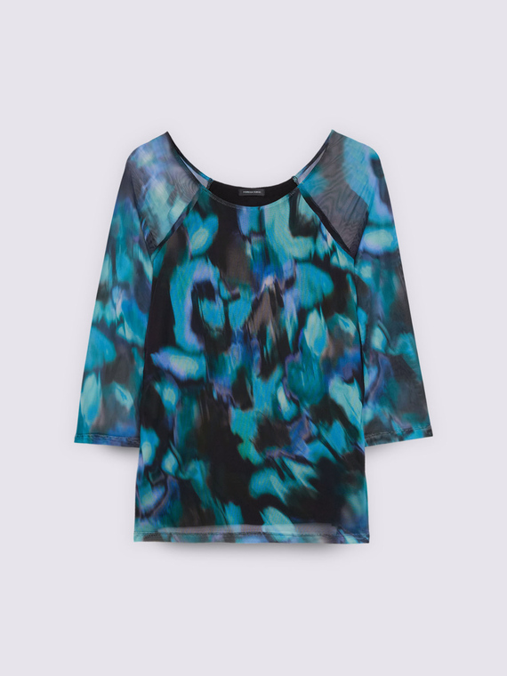 Camiseta con estampado degradado