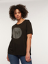T-shirt with crystal lettering image number 2