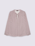 Blusa stampa geometrica in raso image number 5