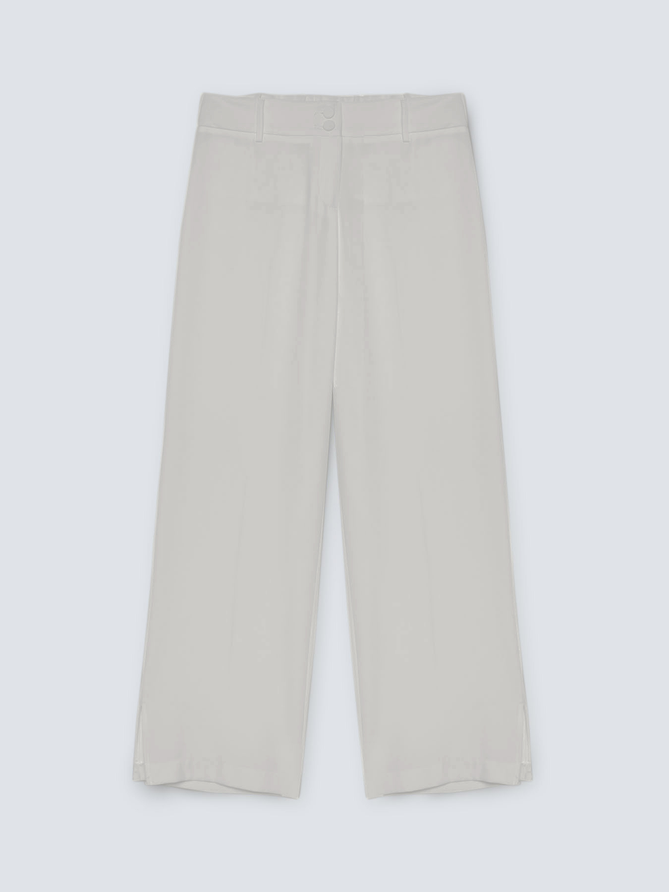 Pantalones rectos en tela fluida image number 4