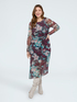 Vestito lungo in tulle con stampa image number 2