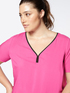 Blouse en tissu ouvrag&eacute;e en viscose ECOVERO&trade; image number 0