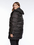 Down jacket with asymmetrical fastening image number 1