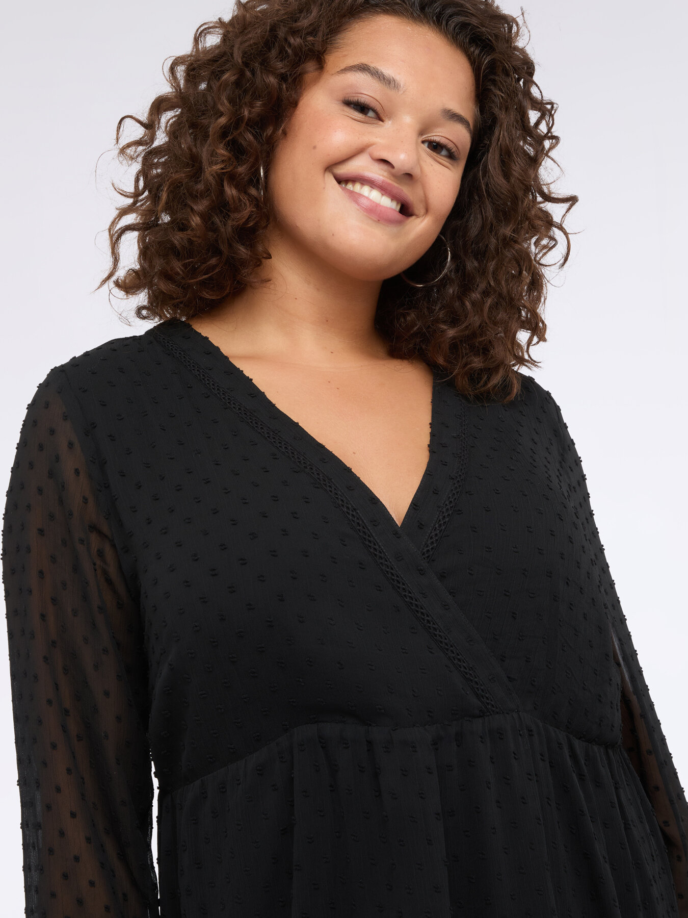 Robe SMILE en tissu plumetis image number 3