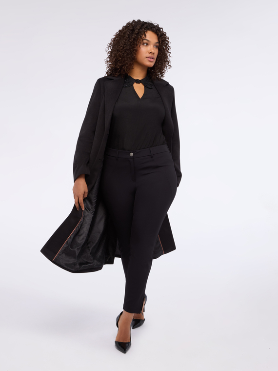 Pantaloni skinny con zip decorative | Fiorella Rubino