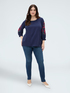 Viscose t-shirt with embroidery image number 0