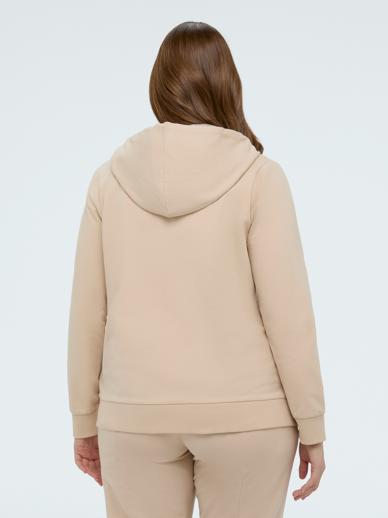 Hooded zip-up sweatshirt image number 1