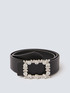Cintura con fibbia in strass image number 0