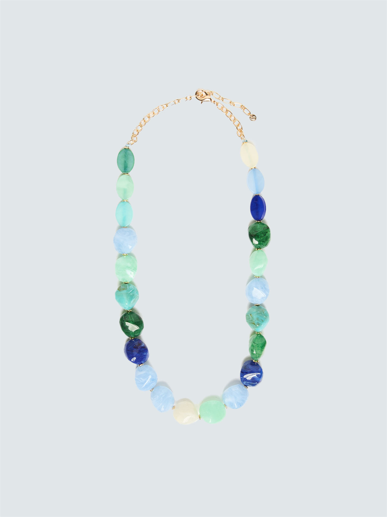 Multicolor stone necklace image number 1