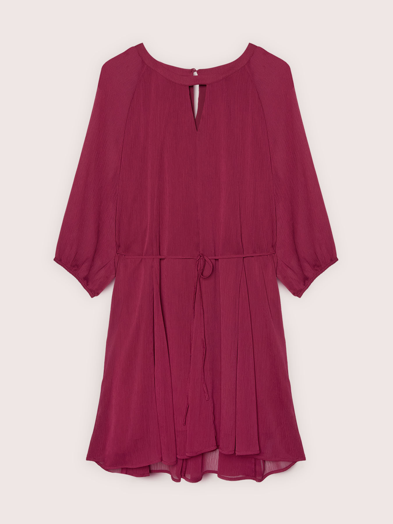 Short flared dress in georgette image number 4