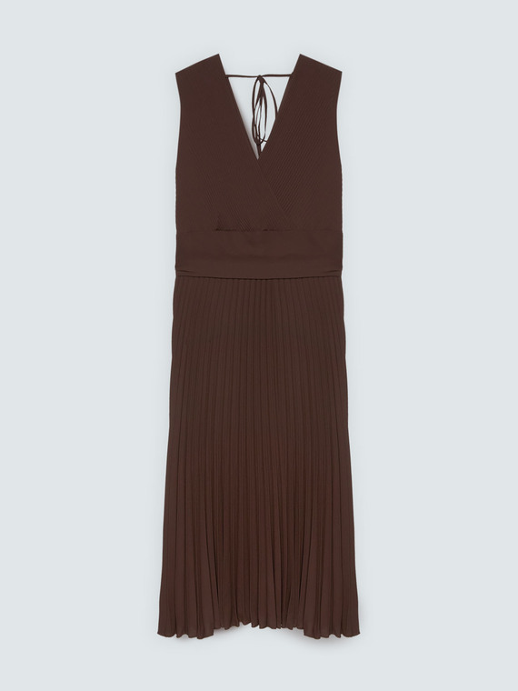 Robe Dream en georgette pliss&eacute;e