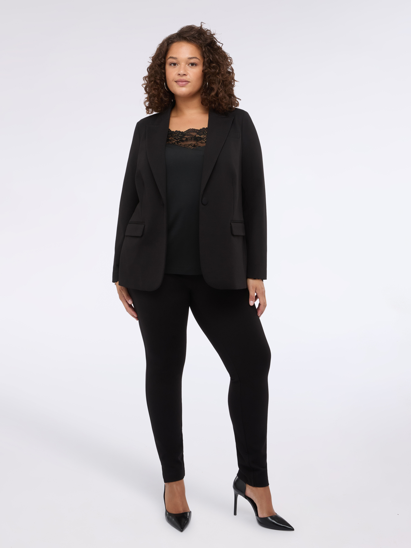 Long sleeve T-shirt with lace insert image number 3