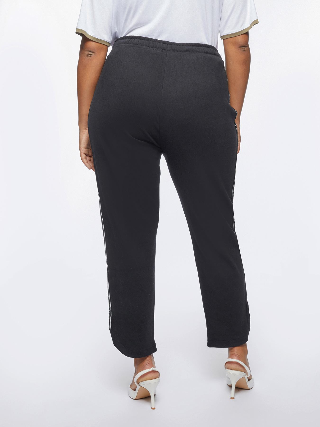 GO. jogger trousers with lettering image number 1