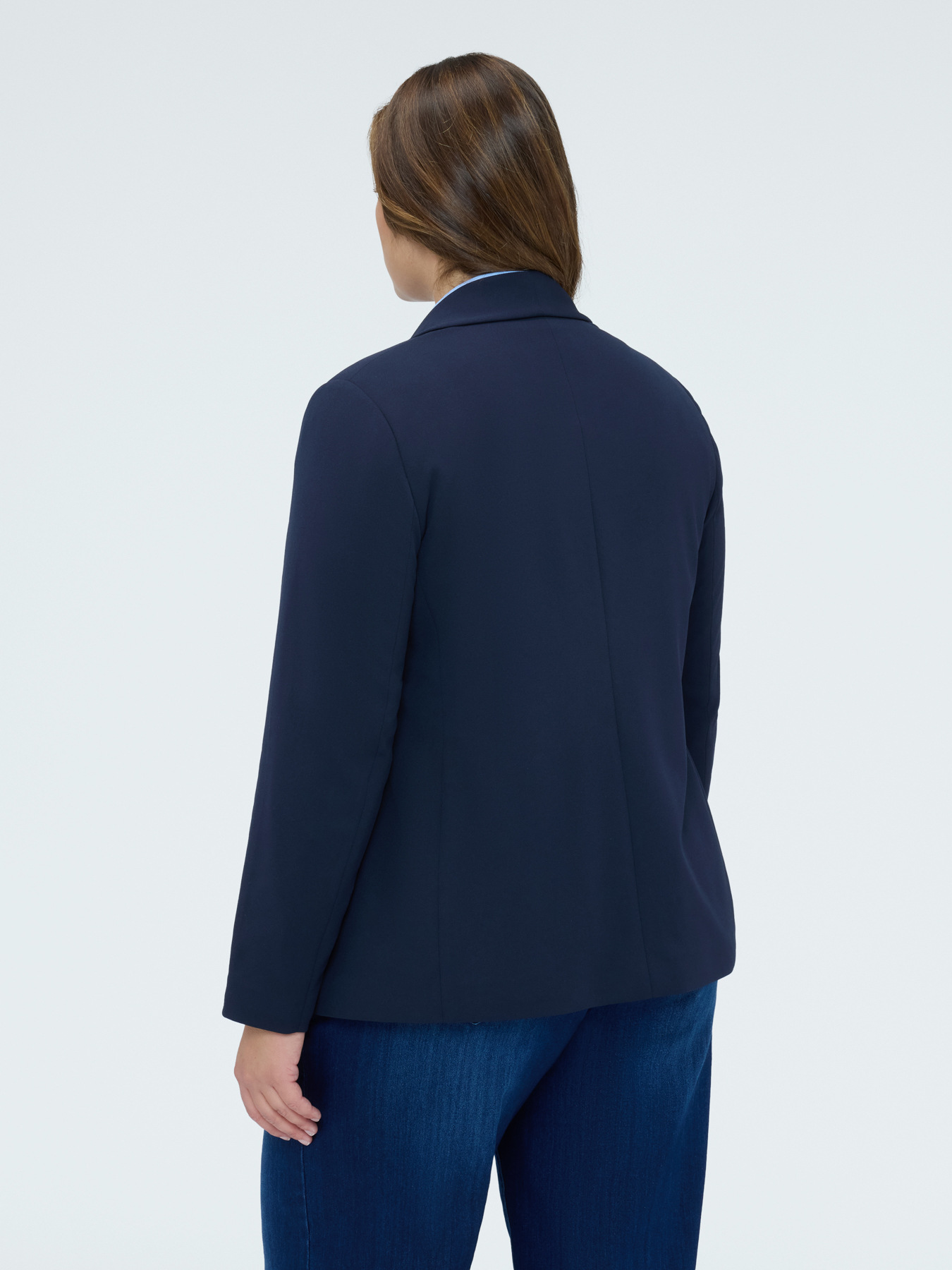 Fitted blazer in stretch fabric image number 1