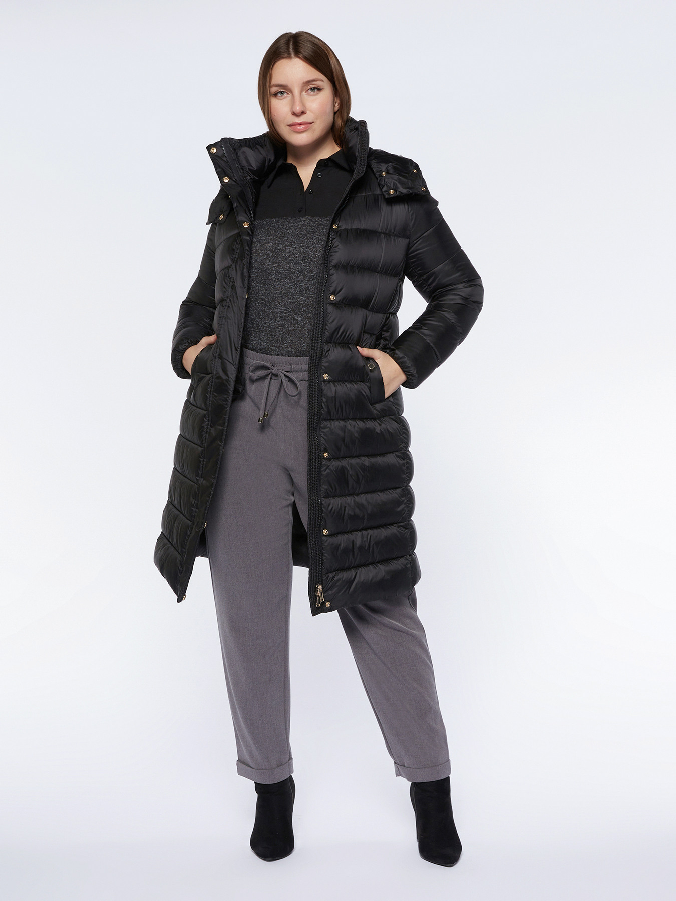 Giacca Imbottita Leggera Fiarella Rubino Sorona® Aura – Primavera Estate 2025, Curvy Size, Effetto Sottile E Valorizzante