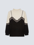 Sweater with overlay effect image number 4