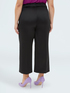 Cropped satin trousers image number 1