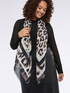 Long scarf with animal print image number 0