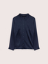 Stretch silk shirt with classic collar image number 4