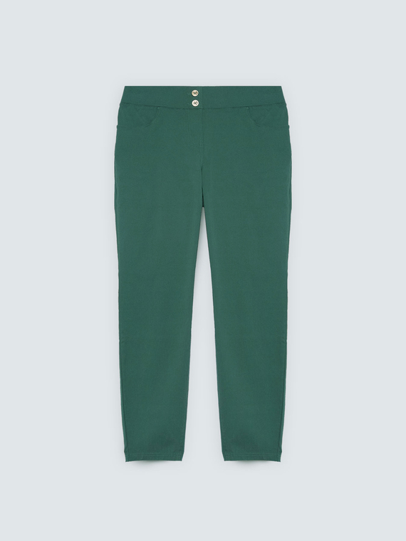 Viscose Blend Skinny Trousers