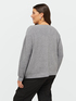 Deep V-neck cardigan with buttons image number 1