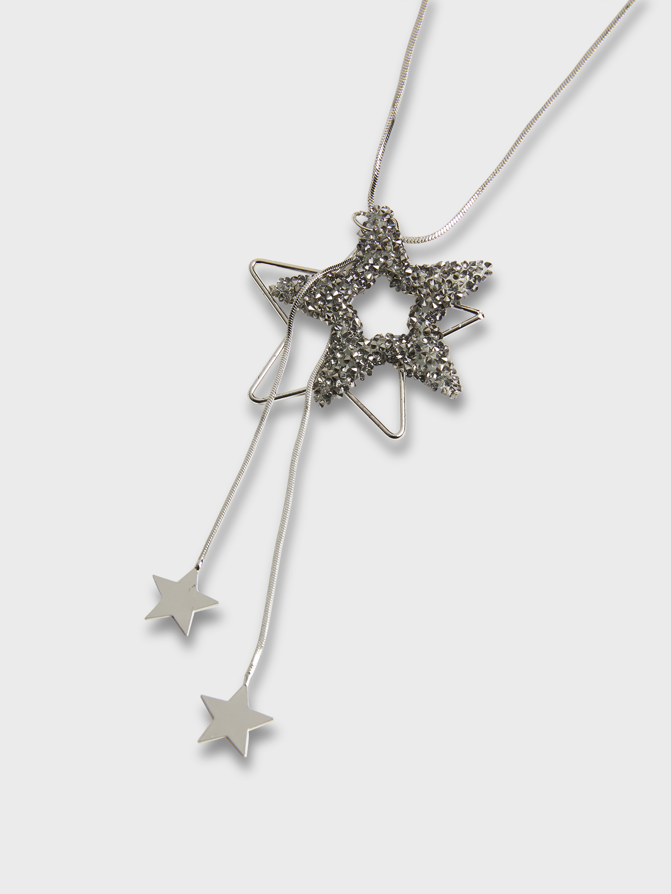 Halskette mit Stern aus Strass image number 1