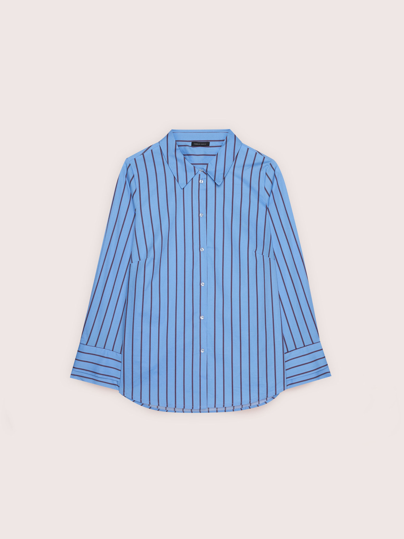 Chemise &agrave; rayures en coton stretch image number 4