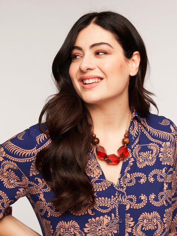 Fiorella Rubino Collana con pietre sfaccettate Donna