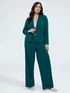 Cropped blazer in stretch fabric image number 3