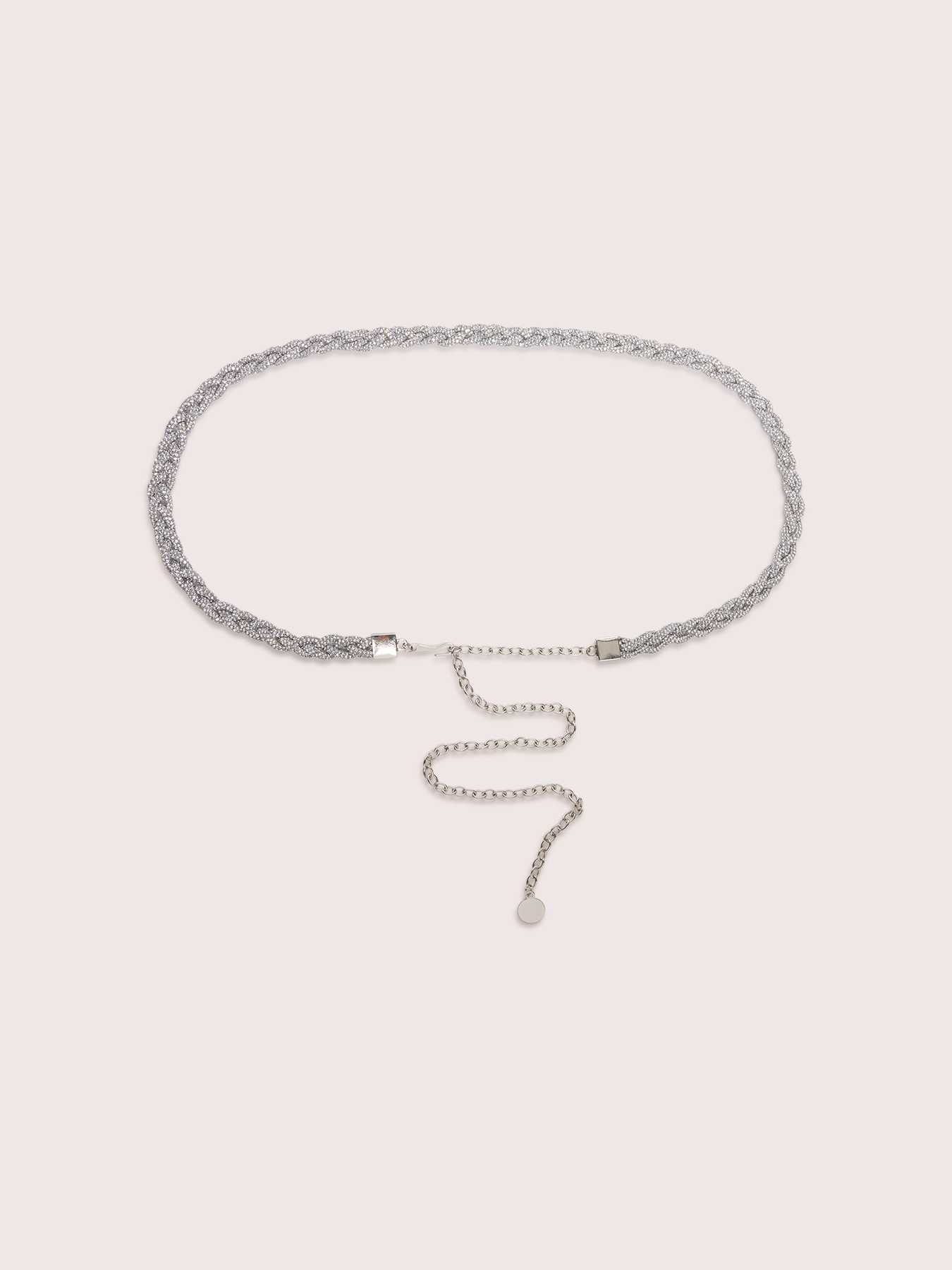 Woven belt with rhinestone embellishments image number 0