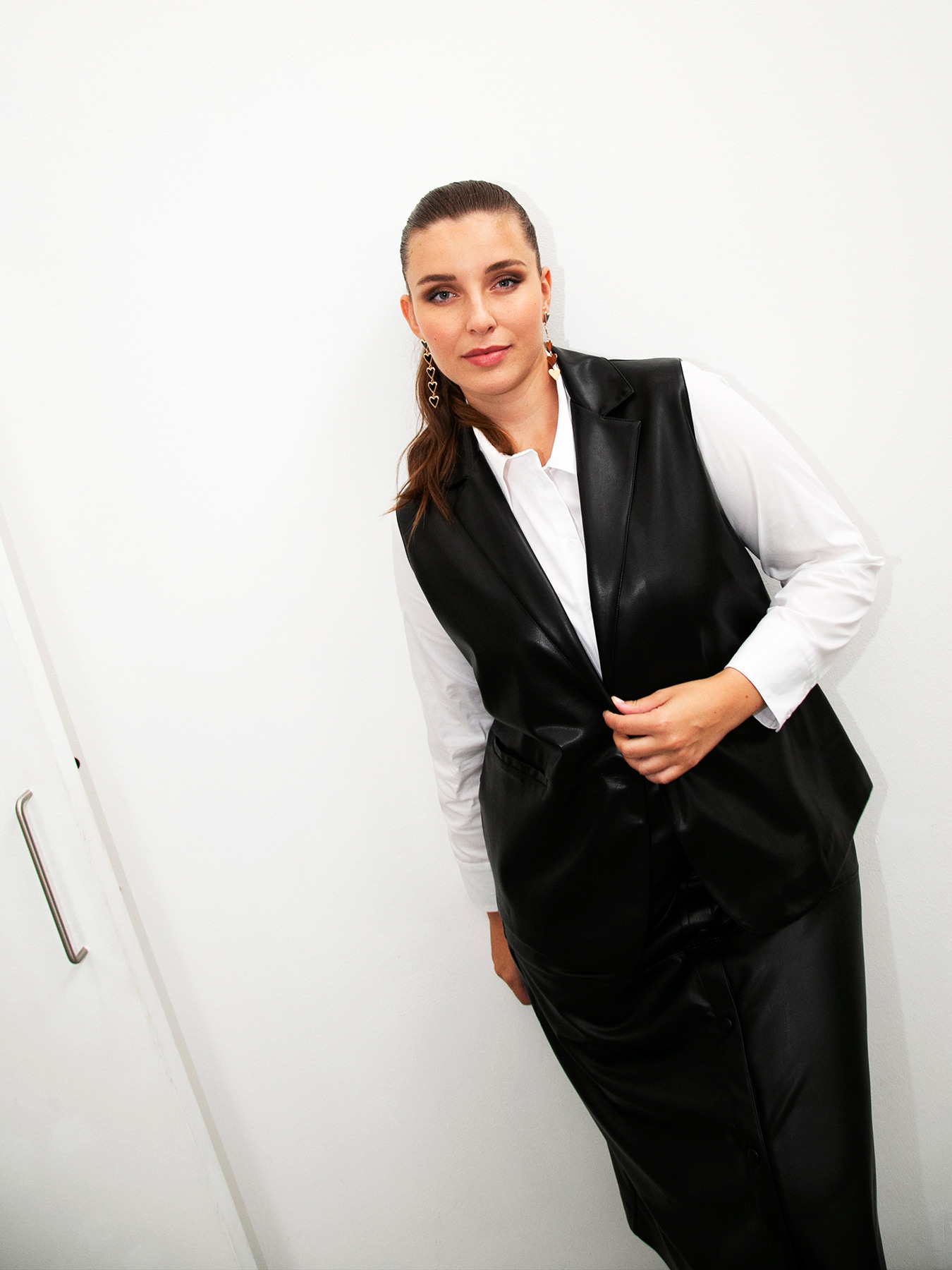 Chaleco de dos tejidos image number 0