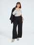 Wide Leg Trousers in Fluid Fabric image number 2