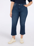 Jeans mit Kick-Flare-Schnitt in Blauwaschung image number 2