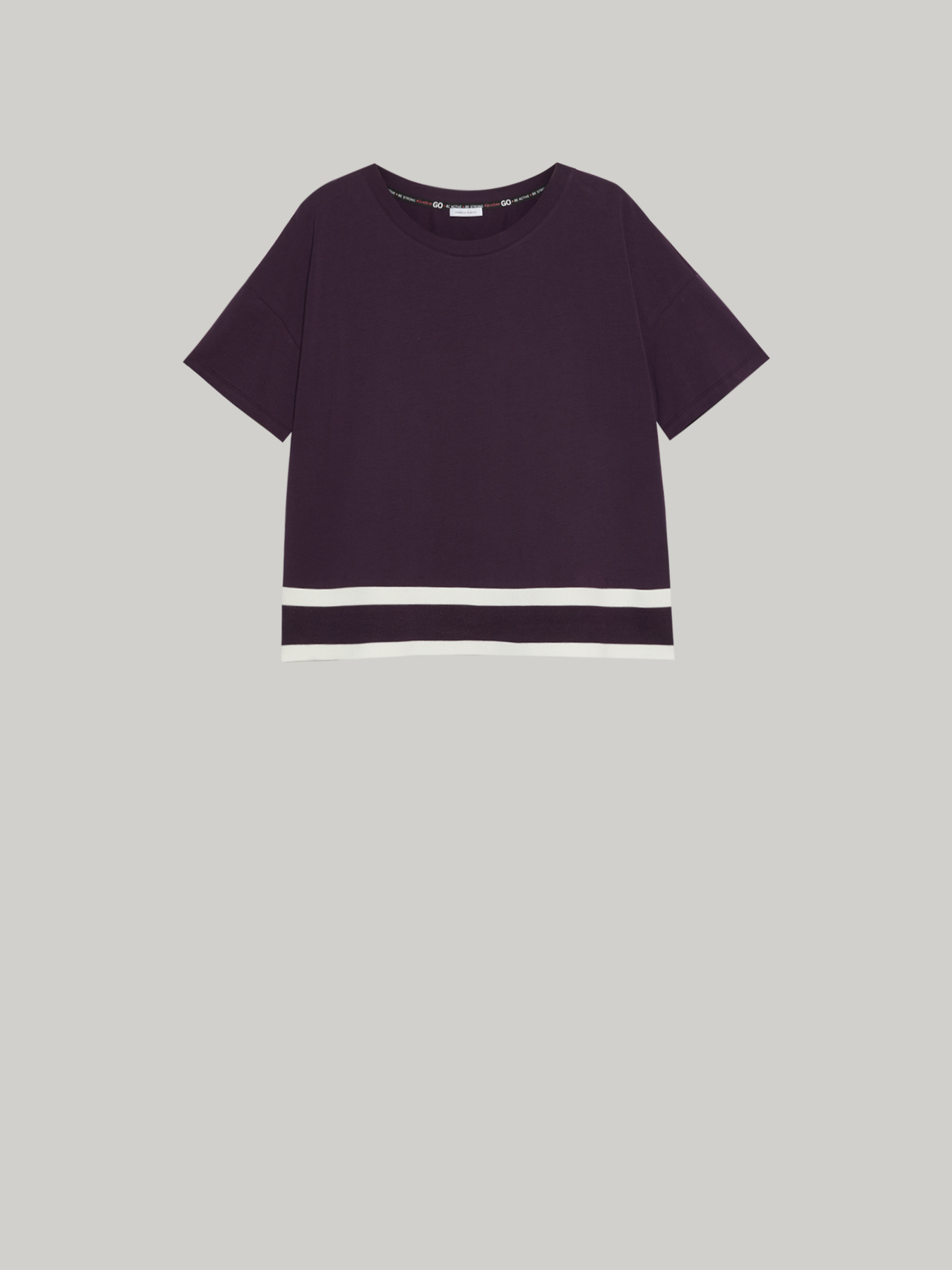 T-shirt con bordo a righe image number 3
