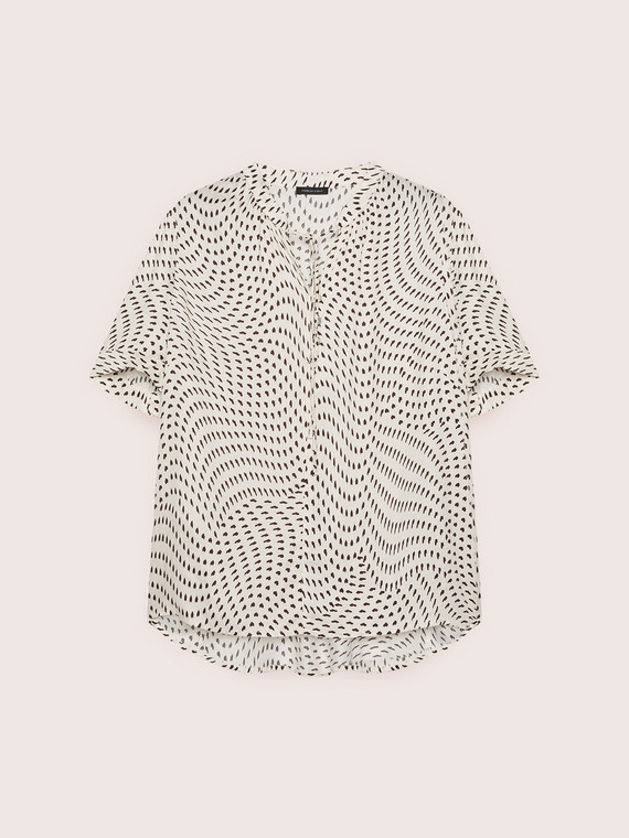 Viscose blouse with print