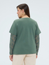T-Shirt mit &Auml;rmeln und Spitzenausschnitt image number 1