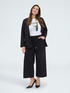 Pantalon Cropped en Point de Milan image number 2