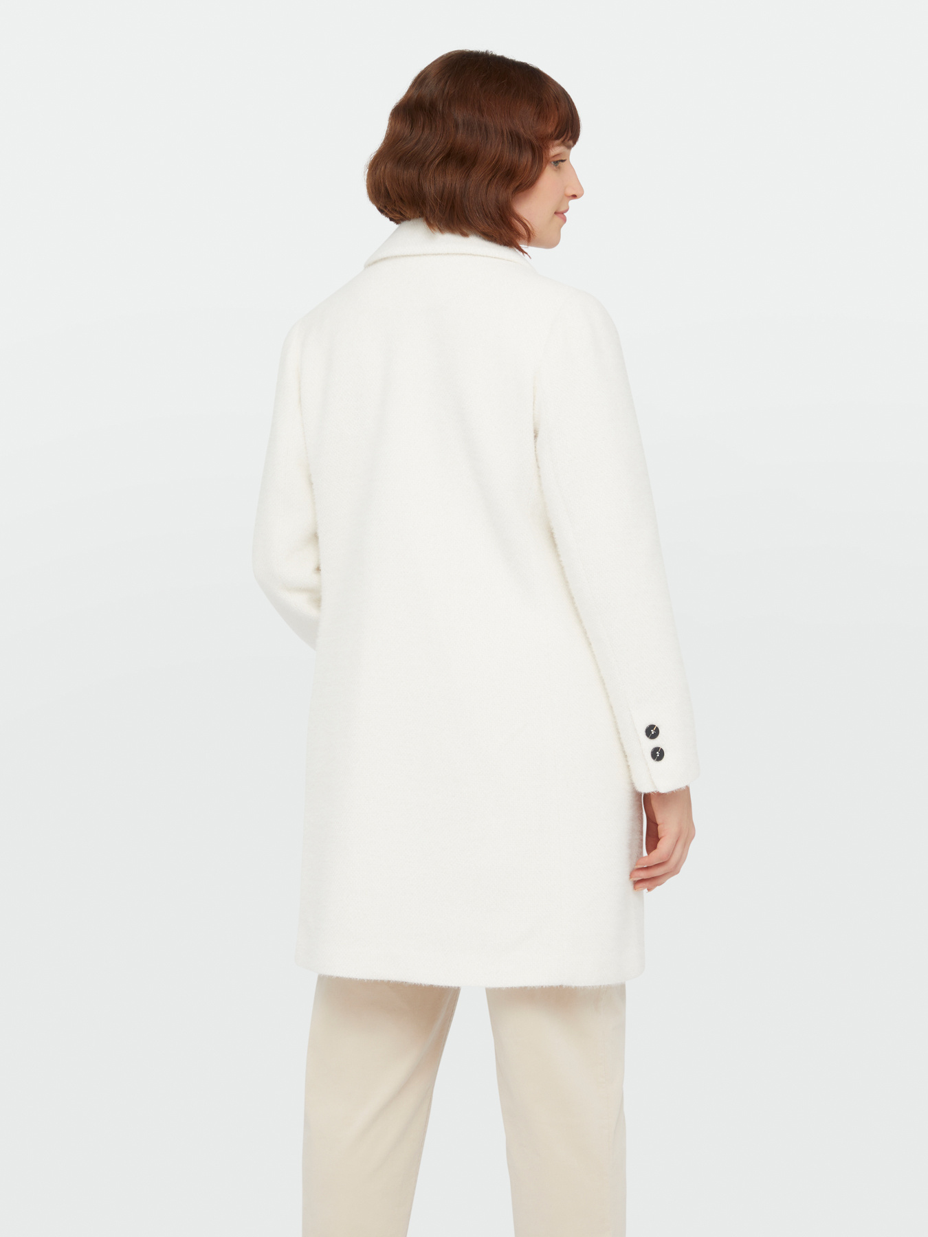 Manteau souple blanc avec bouton image number 2