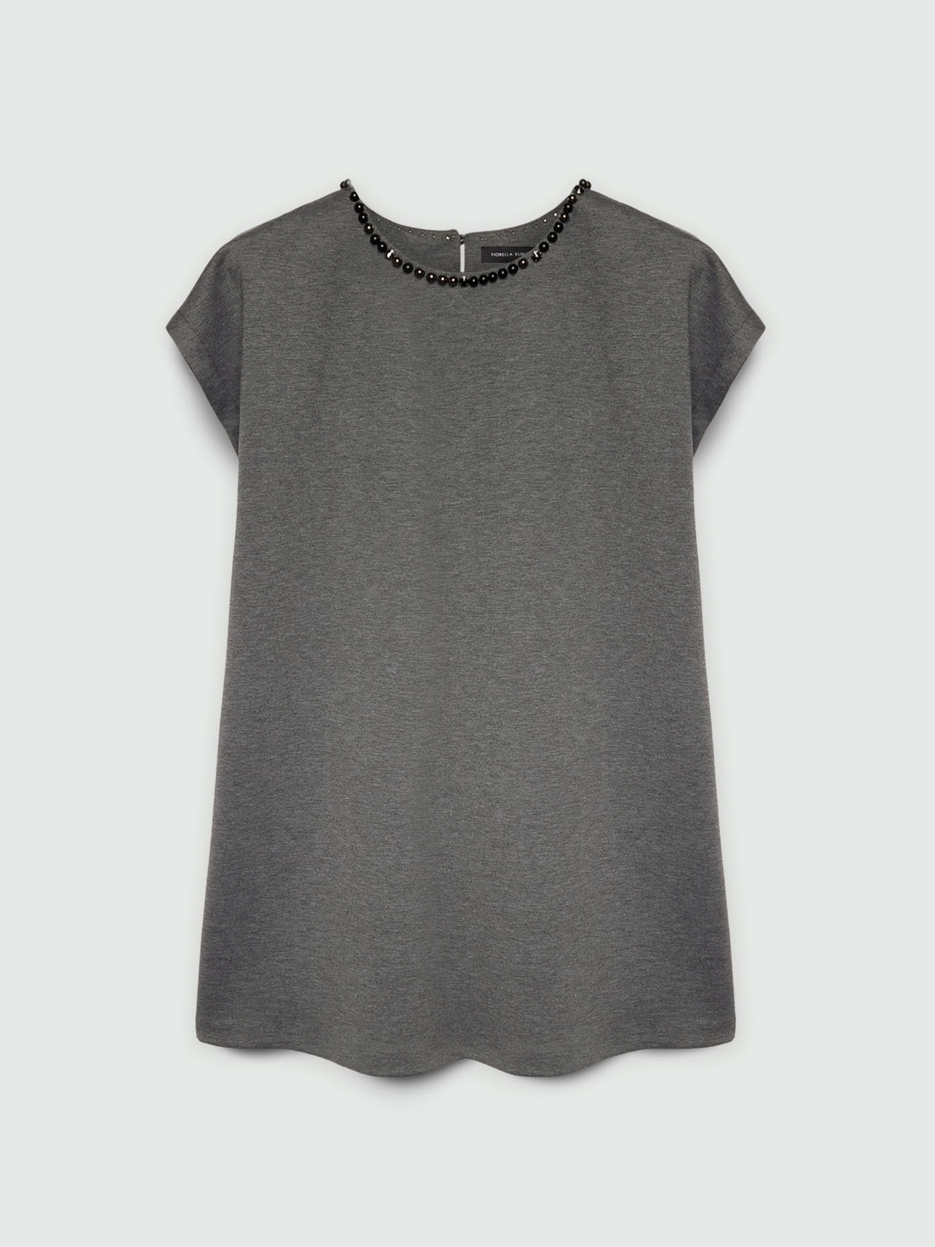 Kleid aus Milano-Rib mit Stickerei image number 5