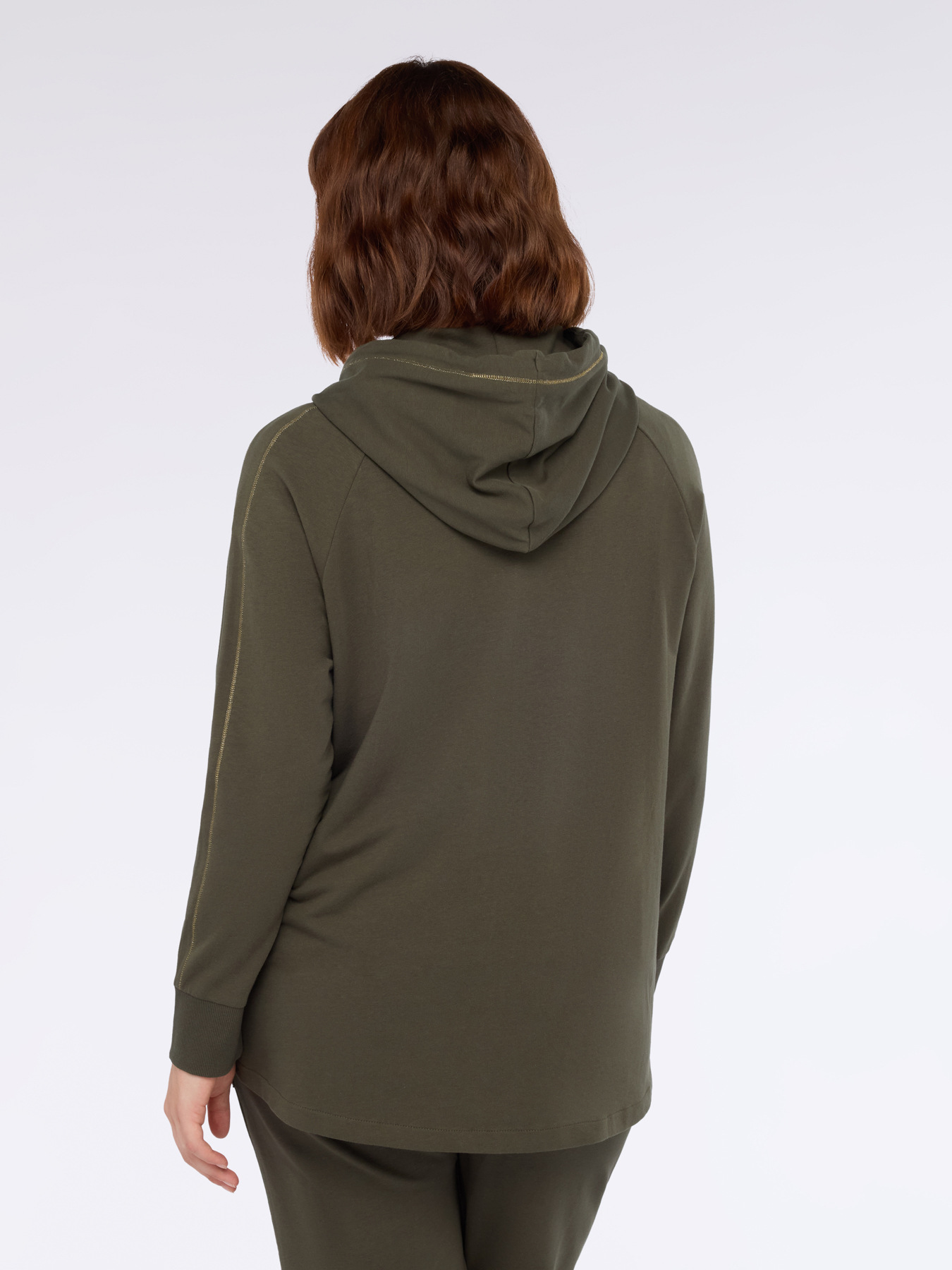 Hooded zip-up sweatshirt image number 1
